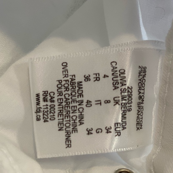 New! French Dressing White Jeans Capris - Picture 8 of 10